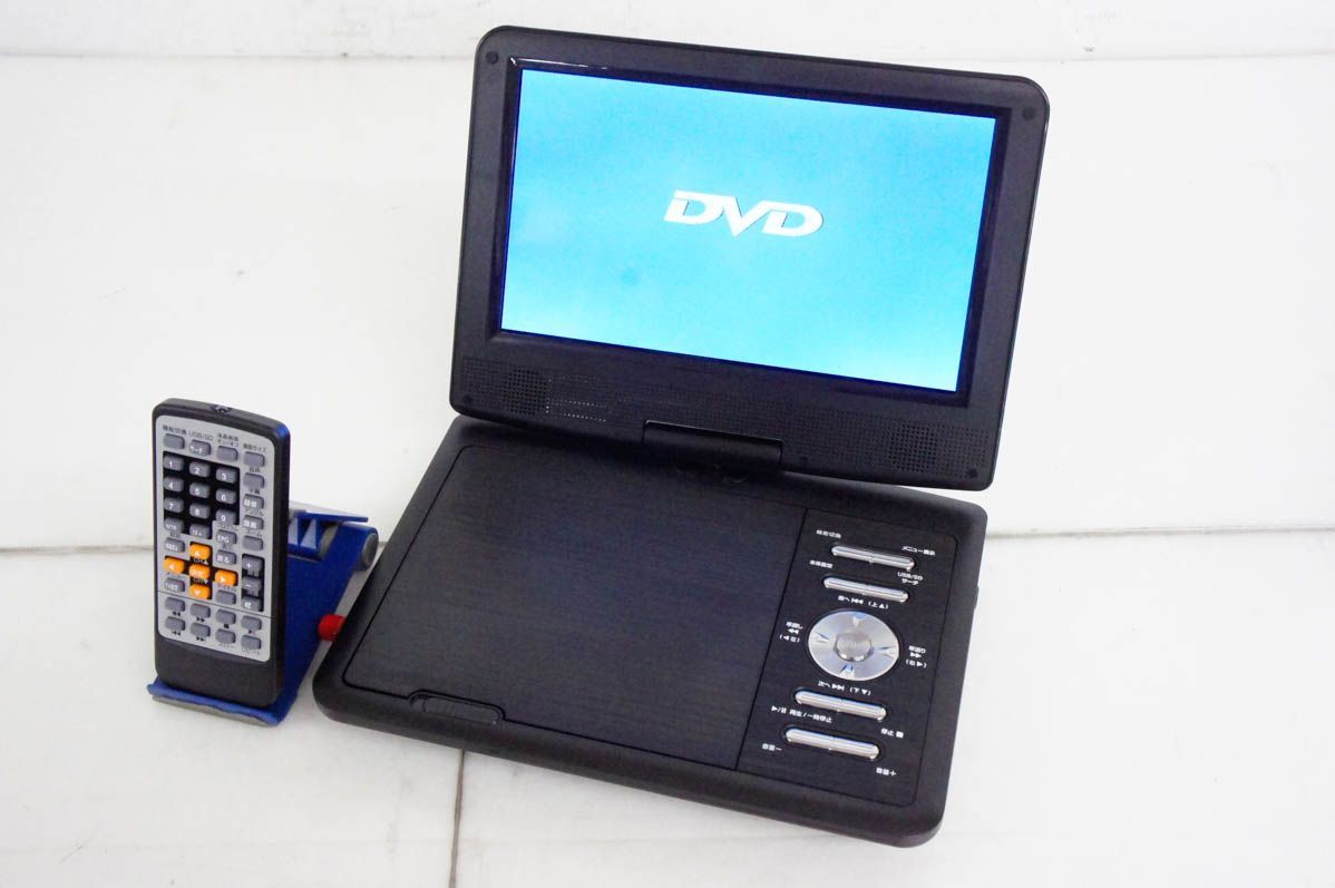 TEES ワンセグTV付ポータブルDVDプレイヤー9インチ