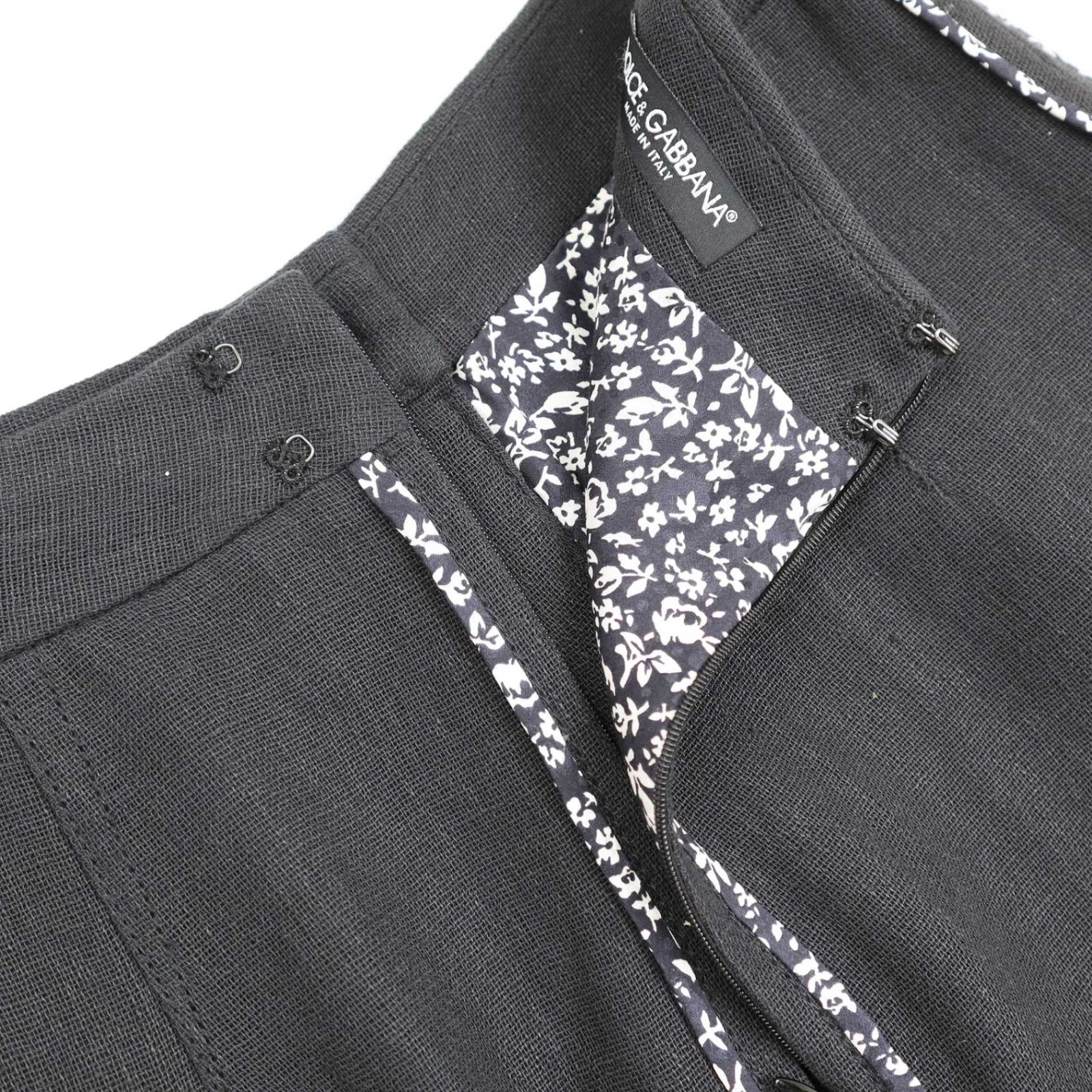 DOLCE&GABBANA ドルチェ＆ガッバーナ リネンシルク フラワージャケット