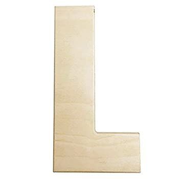 Darice U0993-L 太字無垢材文字 大文字L 12インチ