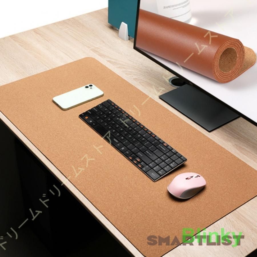 デスクマット 大型 マウスマット マウスパッド 防水性 耐油性 テーブルマット キーボードマット PUレザー 両面使用 夏 デスクパッド PC机