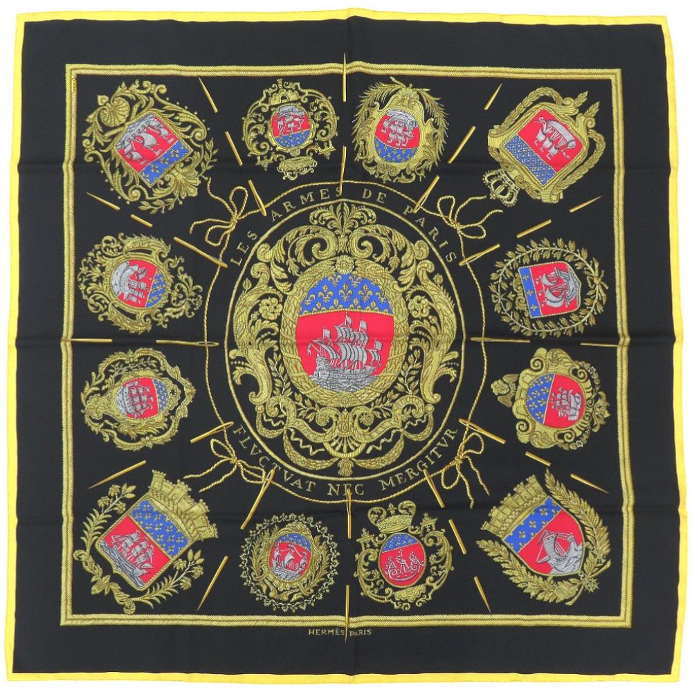 5%OFF】エルメス Hermes LES ARMES DE PARIS パリの紋章 シルク