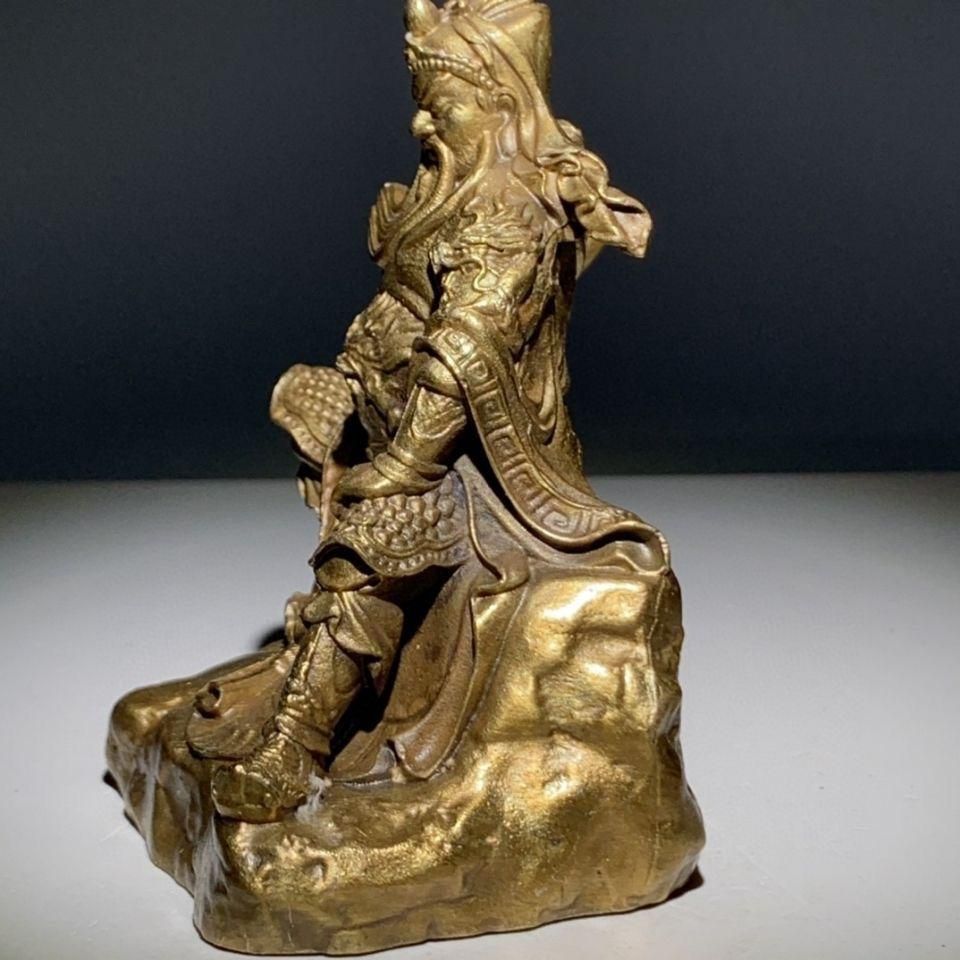 財神 銅器  重厚 極細工 工芸品 美術品 置物 関二爺 武財神 銅像 工芸品美術品 置物 - メルカリ