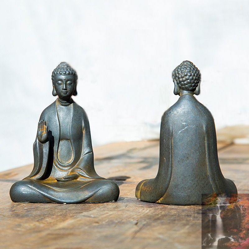 観音菩薩像 置物 オブジェ 木製 木彫 彫刻 風水グッズ 運気 風水 開運