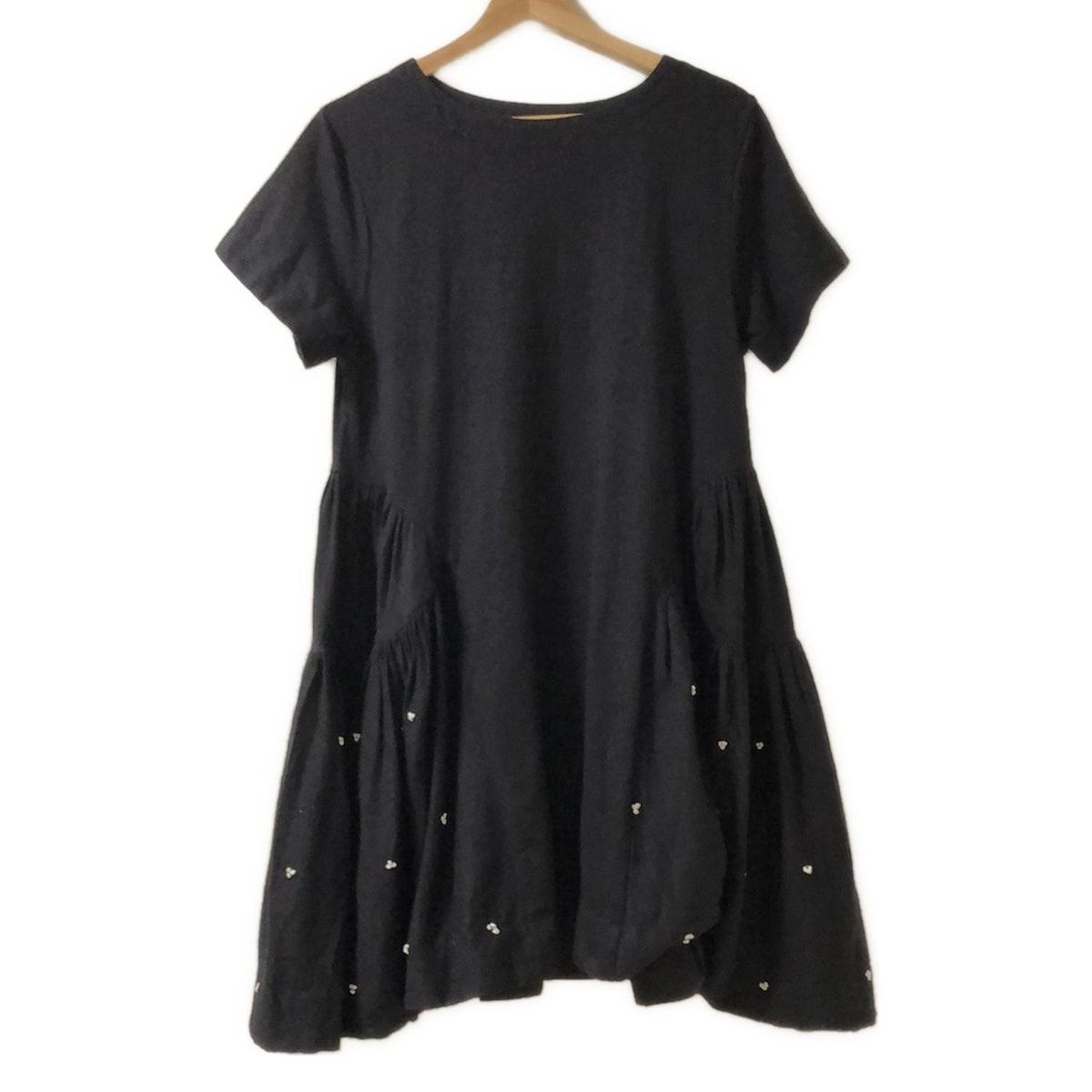 Merlette(マーレット) ワンピース レディース - 黒×白 クルーネック