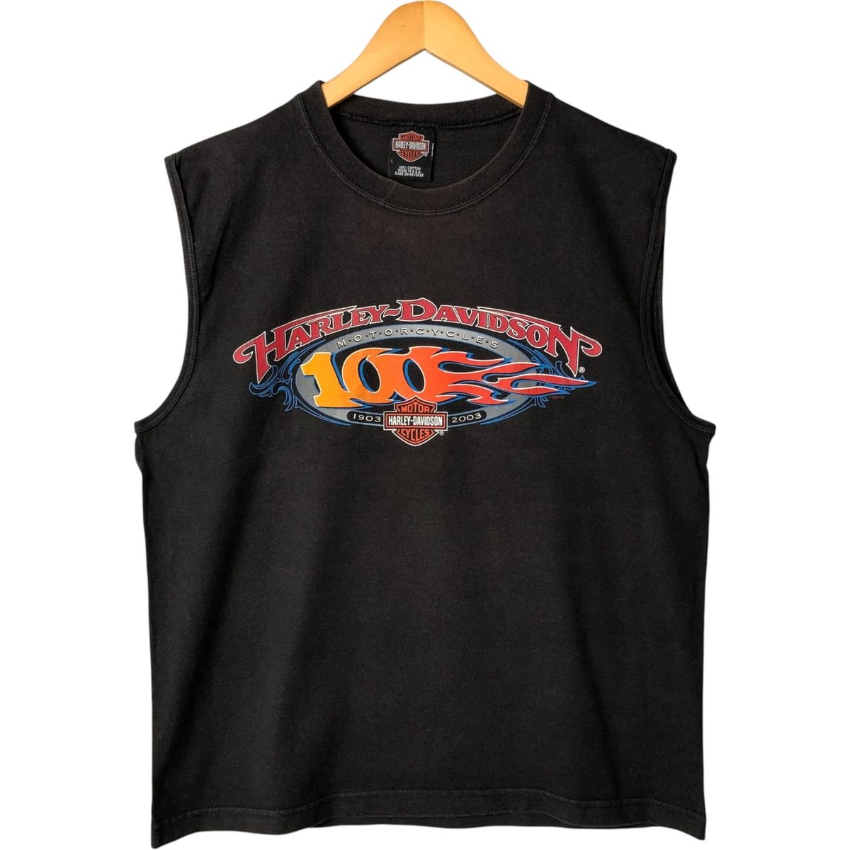 古着 00年代 ハーレーダビッドソン Harley-Davidson ノースリーブ モーターサイクル バイクTシャツ メンズL相当|eaa584393