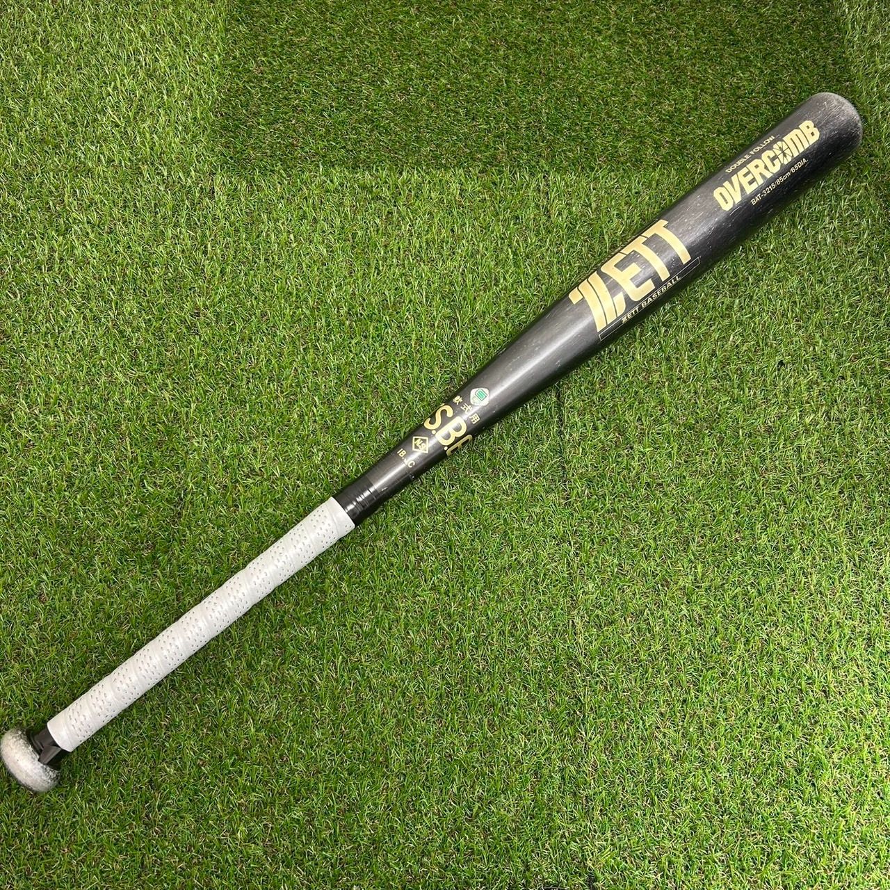 M0633) ZETT ゼット OVERCOMB 大人用 軟式 金属バット 中古品