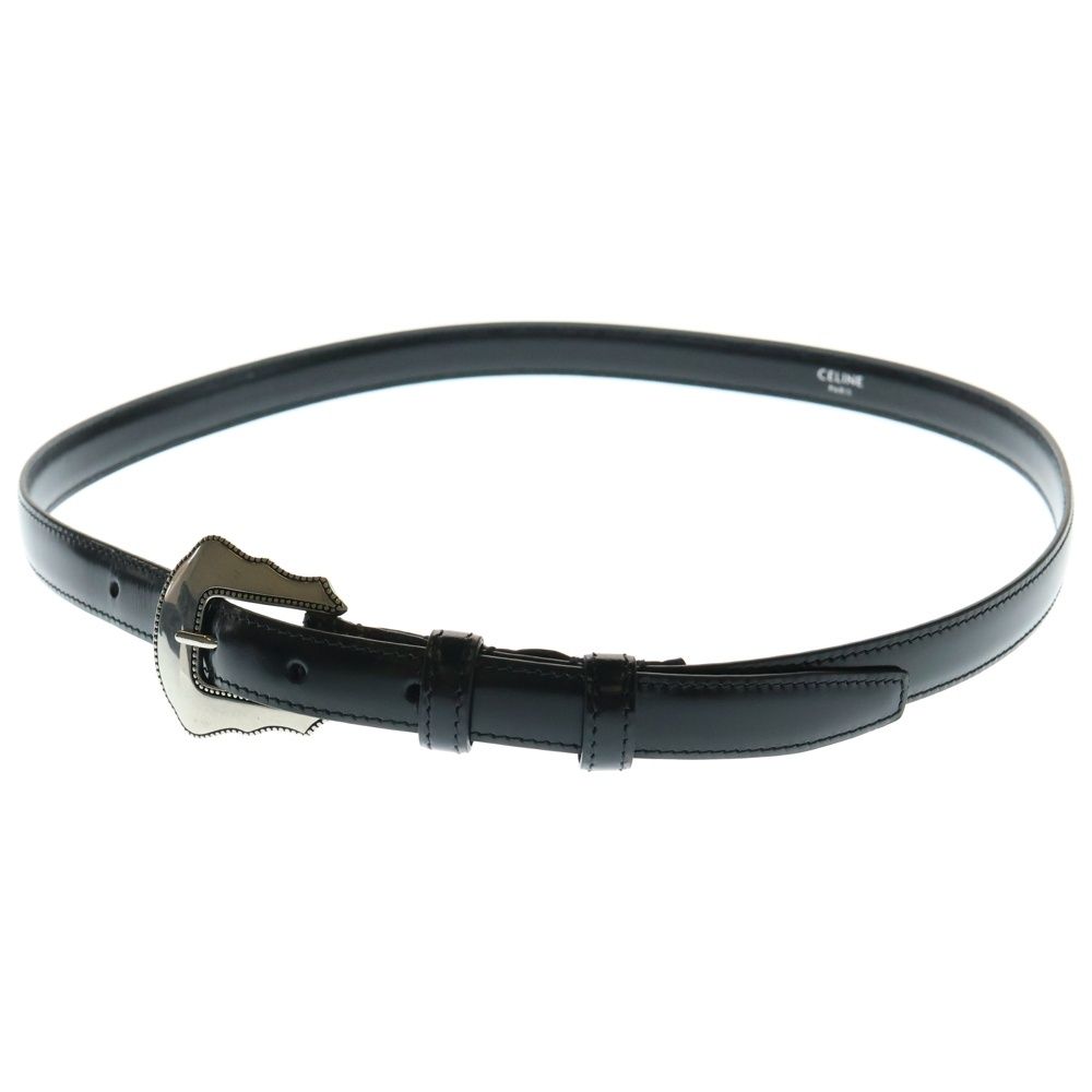 CELINE (セリーヌ) ウエスタンバックル トリヨンレザーベルト 18MM