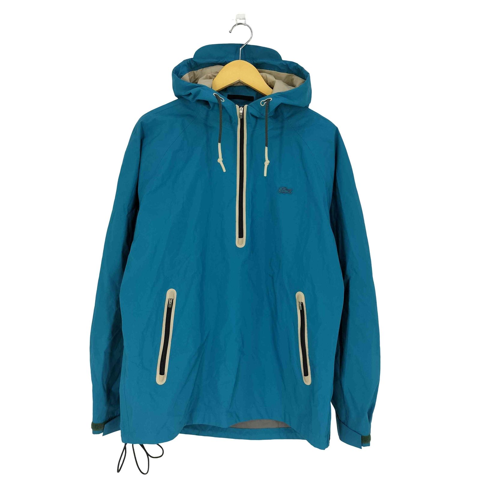 ラコステ LACOSTE 撥水透湿ハーフジッププルオーバージャケット メンズ import：L 