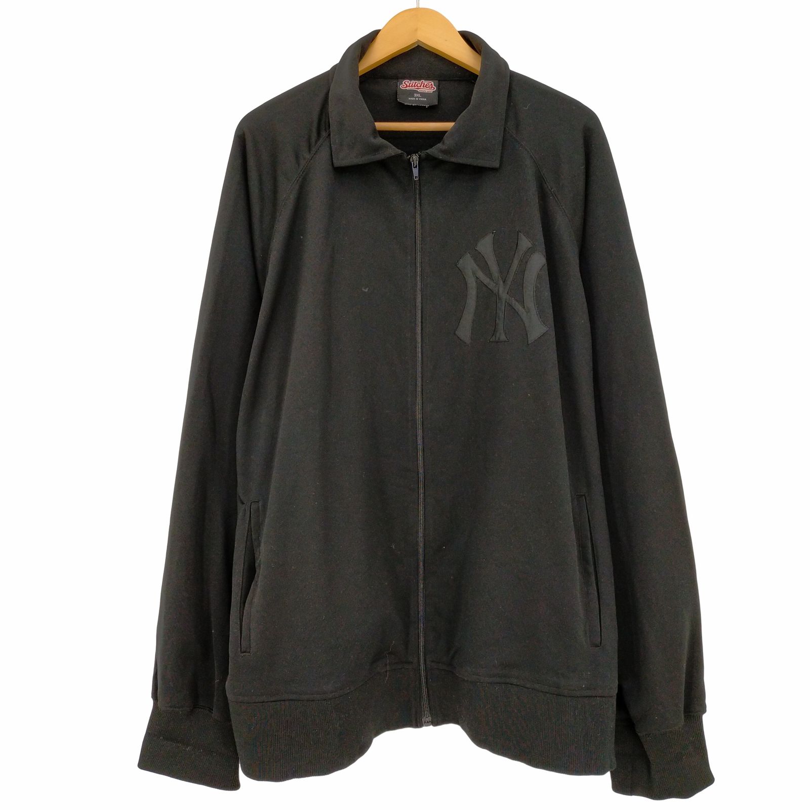 ユーズドフルギ USED古着 Stitches NYロゴ オーバーサイズ トラックジャケット メンズ  3XL
