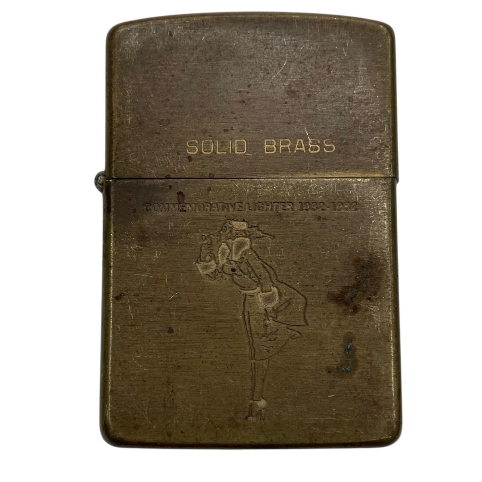 170590 ZIPPO ジッポー 真鍮 ウィンディ ソリッドブラス ヴィンテージ 1932-1982 1988年製