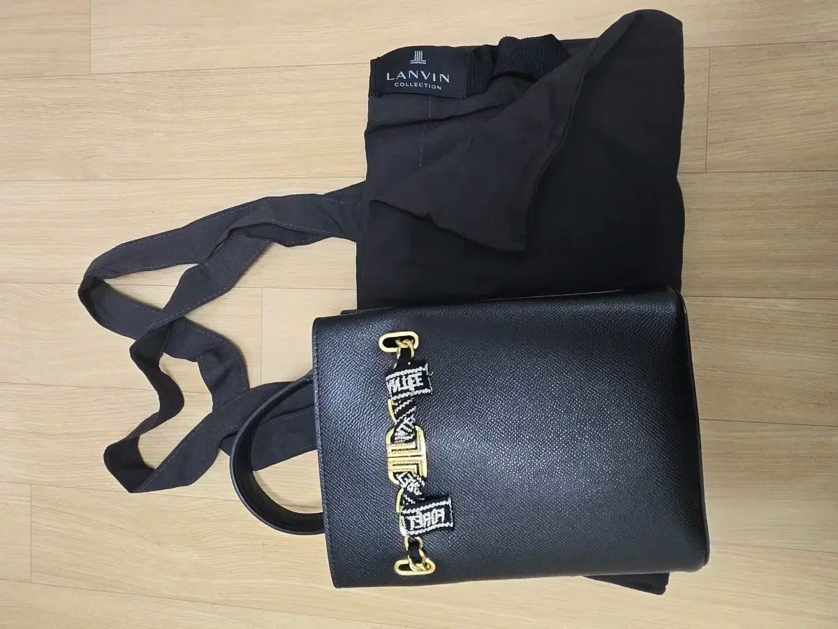 送料込み>ハンサム ランバン クロスバッグ トートバッグ <使用感多いです>