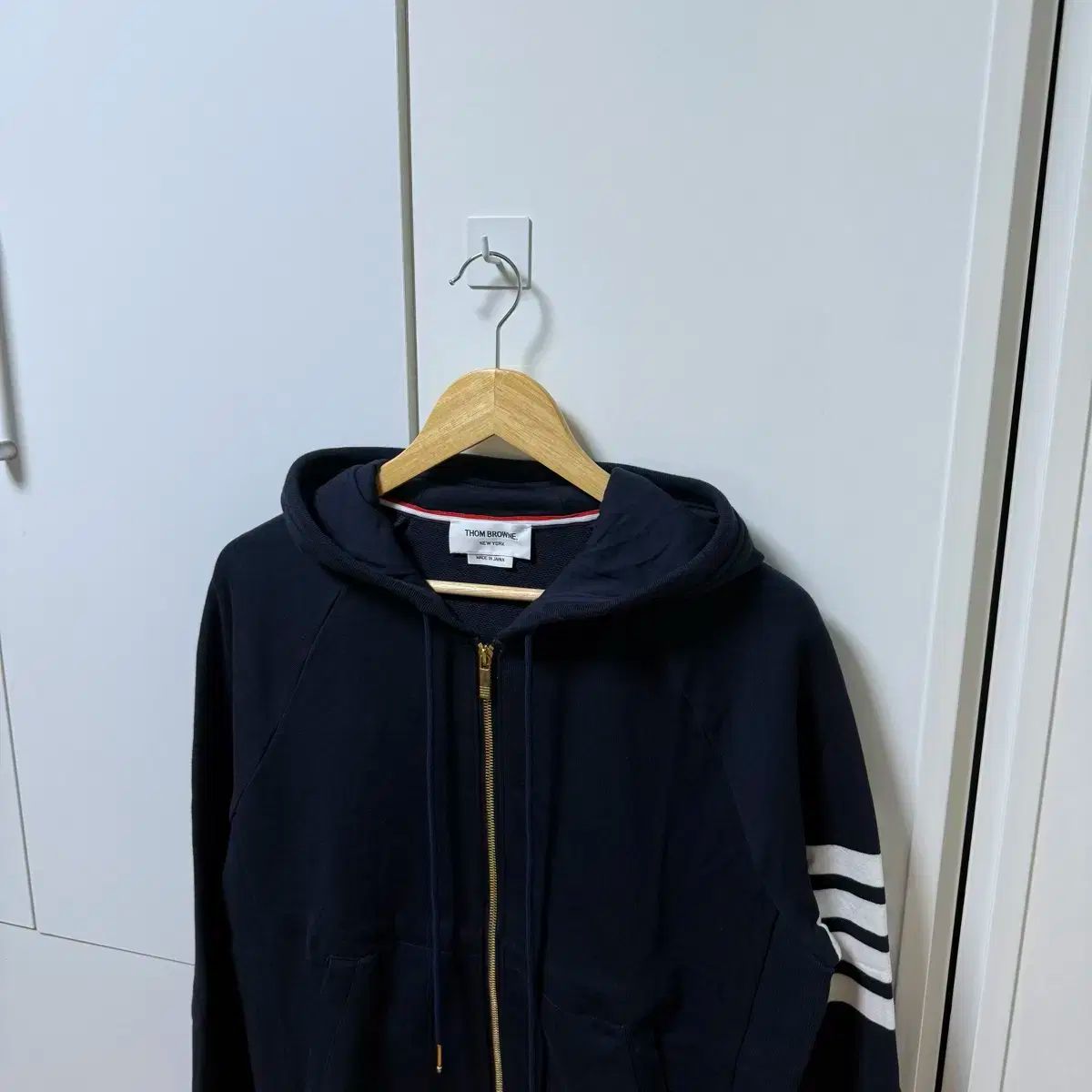 Classic Loopback 4 Bar Full Zip Hoodie | Thom Browne
