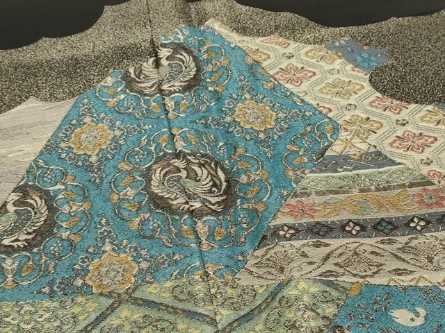 平和屋着物○豪華黒留袖 唐錦寄せ裂文様 寿光織 金糸 正絹 逸品