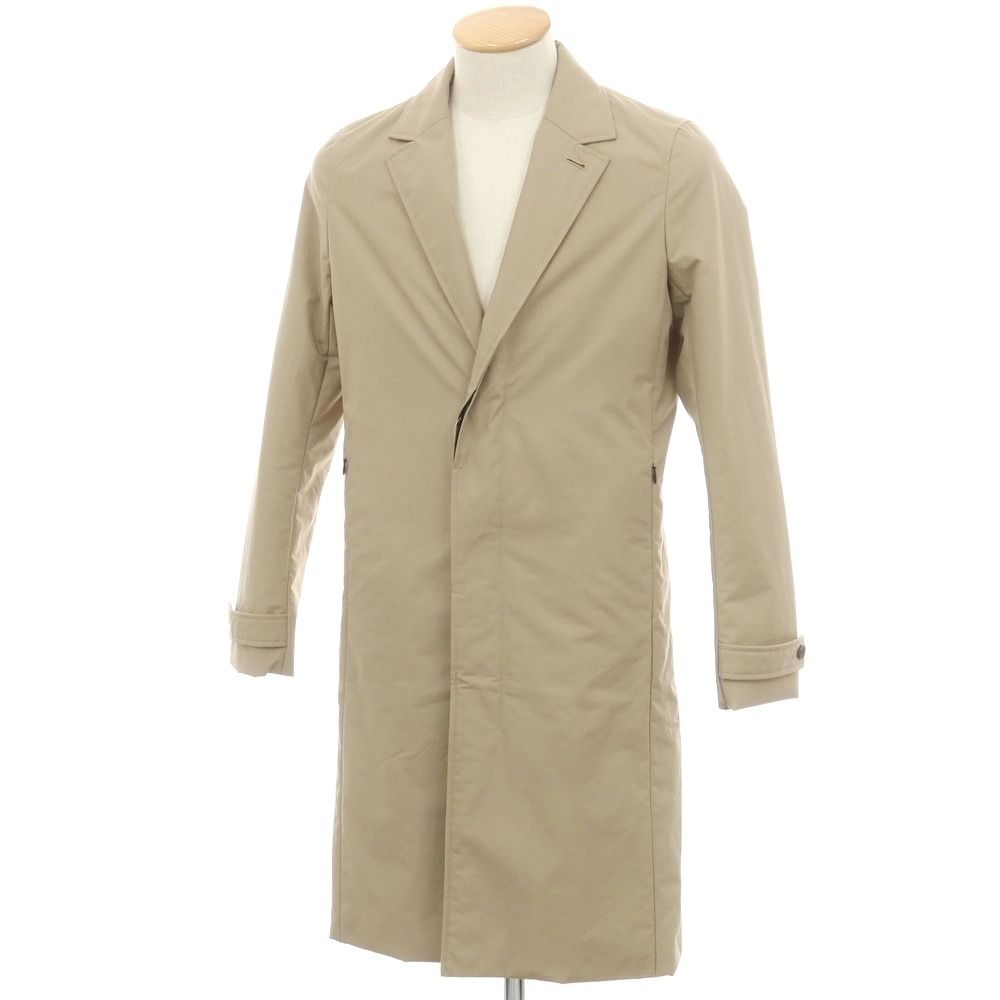 ダブルジェイケイ wjk ナイロン 中綿 チェスターフィールドコート ベージュ サイズS メンズ