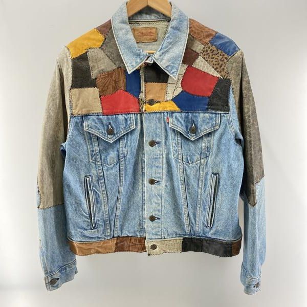 中古】LEVI'S 80-90s 70506-0214 レザーパッチリメイク トラッカー