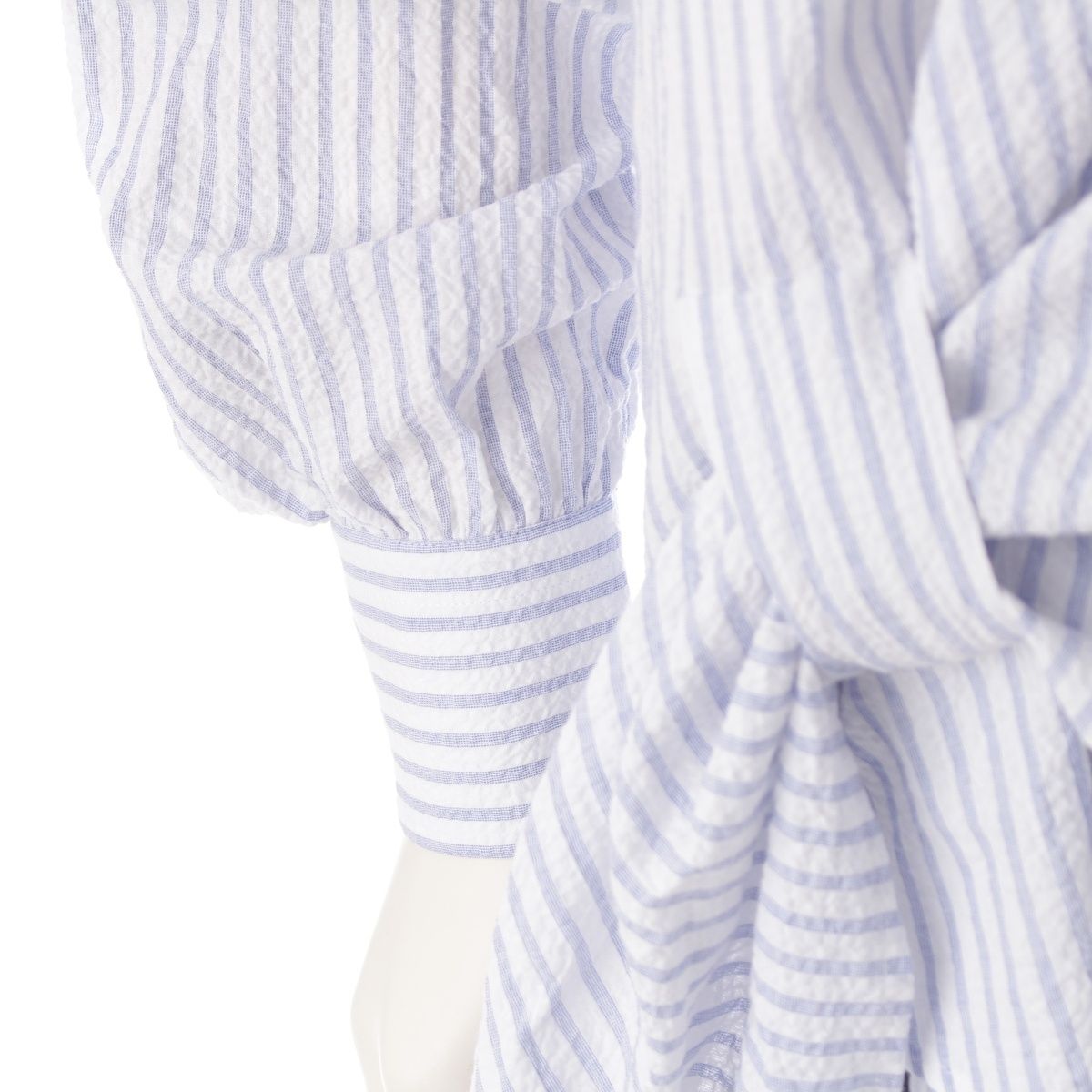 bourrienne Paris X ブリエンヌ　ストライプシアサッカーシャツ bourrienne Paris X ブリエンヌ ストライプシアサッカーシャツ