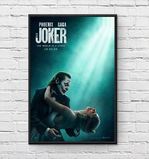 フレーム付-黒-】 映画ポスター ジョーカー フォリアドゥ ホアキンフェニックス JOKER A3サイズ US版 mi1 - メルカリ