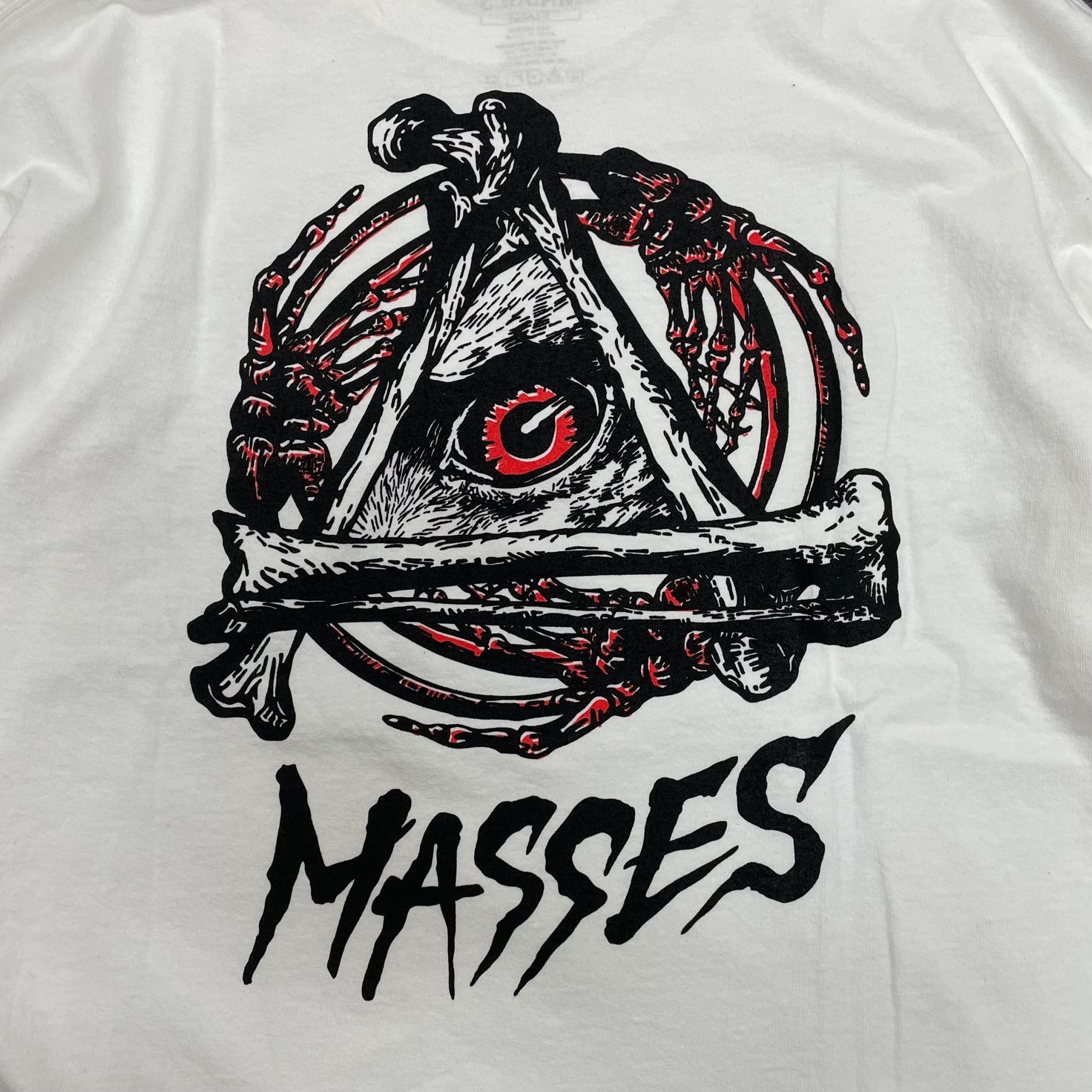 定価9900円 新品 MASSES T-SHIRT L/S EAGLE EYE イーグルアイ プリント 