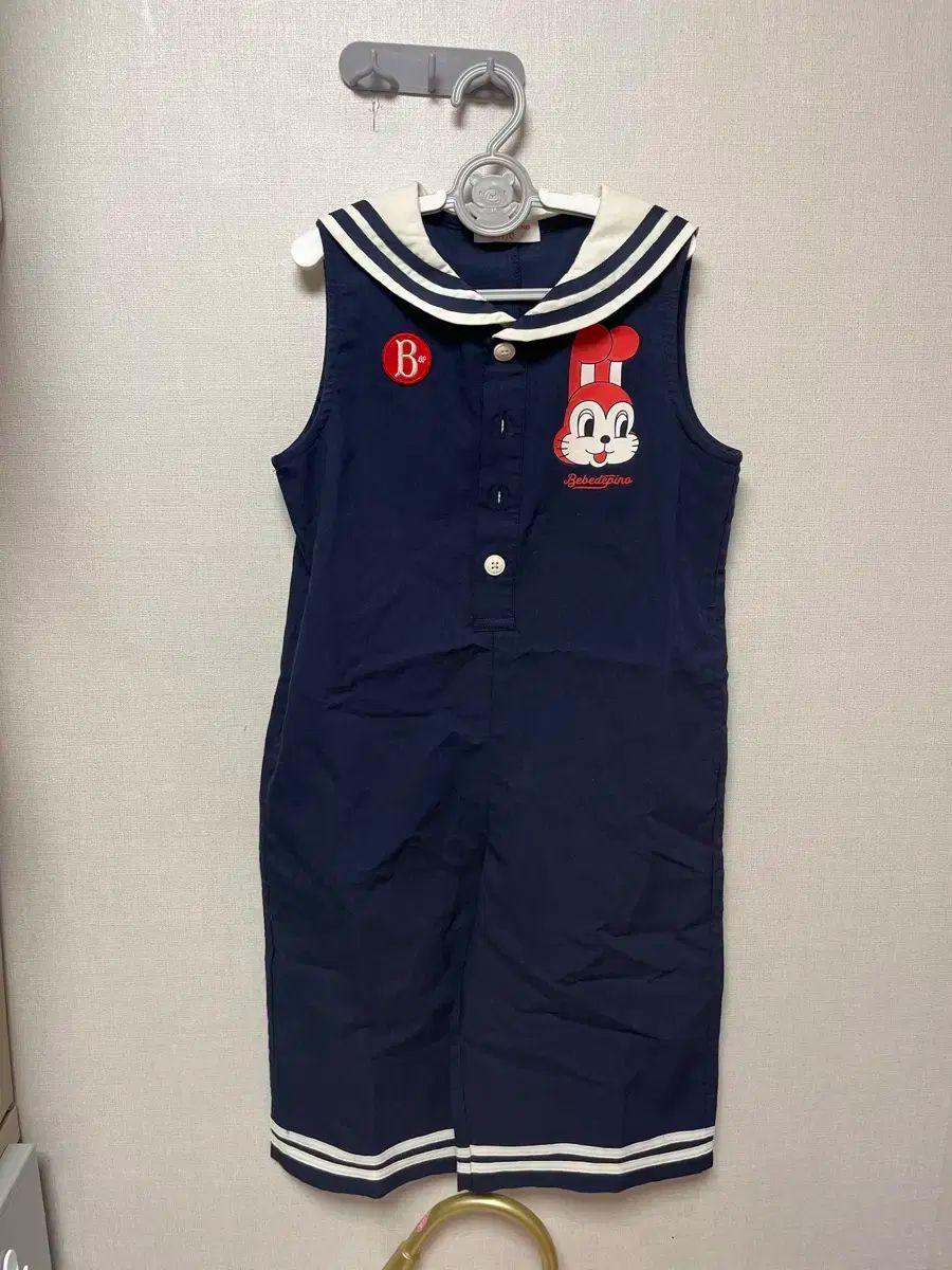 BEBE DE PINO(ベベデピノ) マーシー・バニー セーラーオーバーオール 110