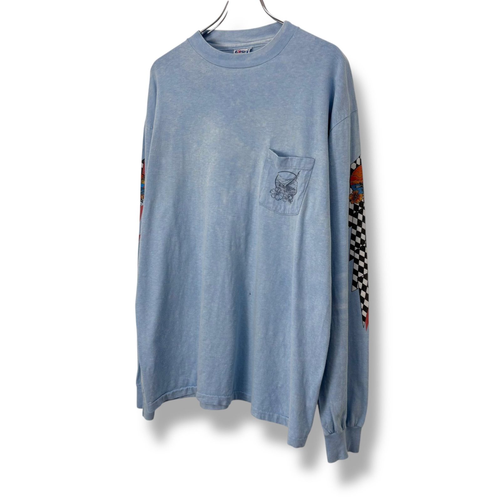80s OLD SURF L/S T-Shirt 【XL】 80年代 Hanes ヘインズ オールド 