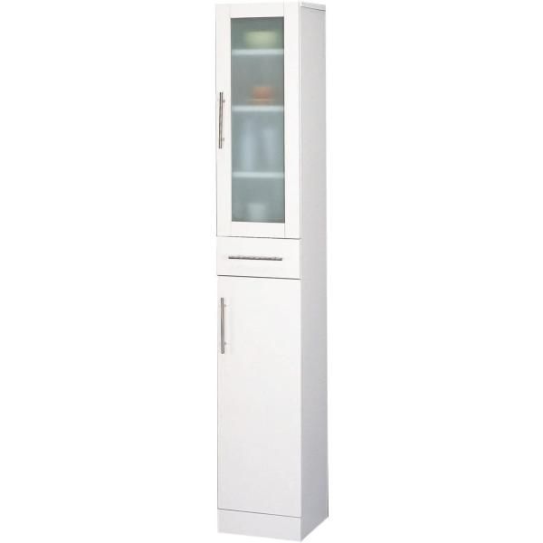 [新品] クロシオ ( KUROSHIO )   カトレア食器棚 30-180 S ホワイト 幅30cm すき間収納 キッチン収納