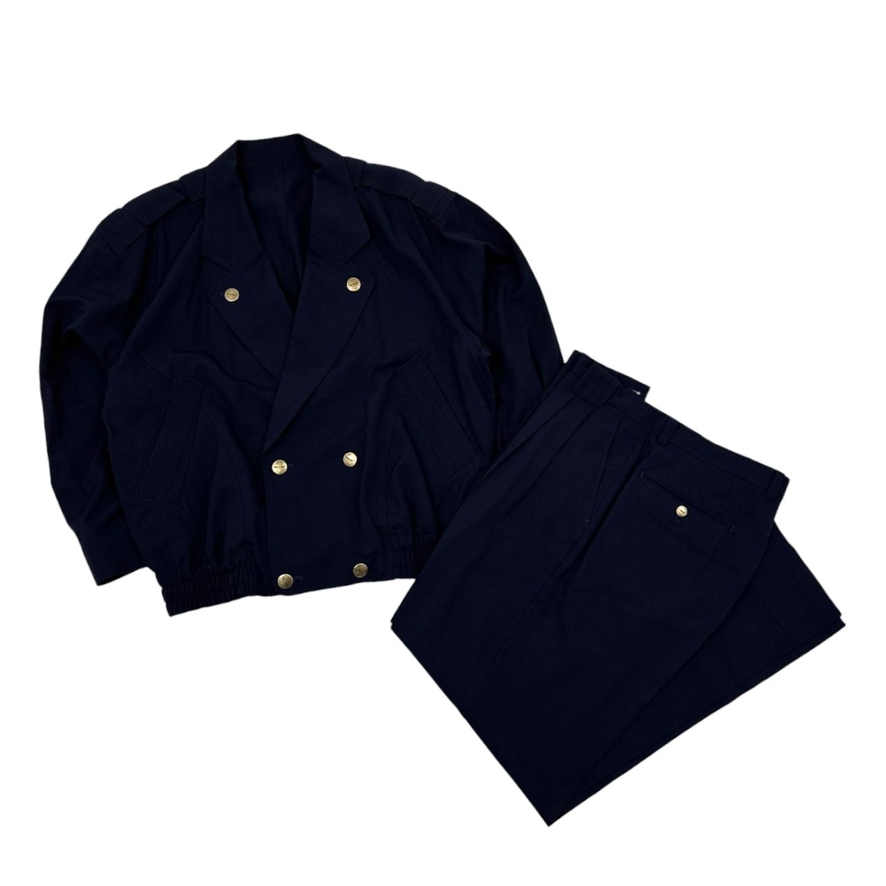 セール価格中✨スピックアンドスパン ⭐️ダブルジャケット金ボタンネイビー 34S Spick & Span（スピックアンドスパン）の「ウールサキソニーダブル