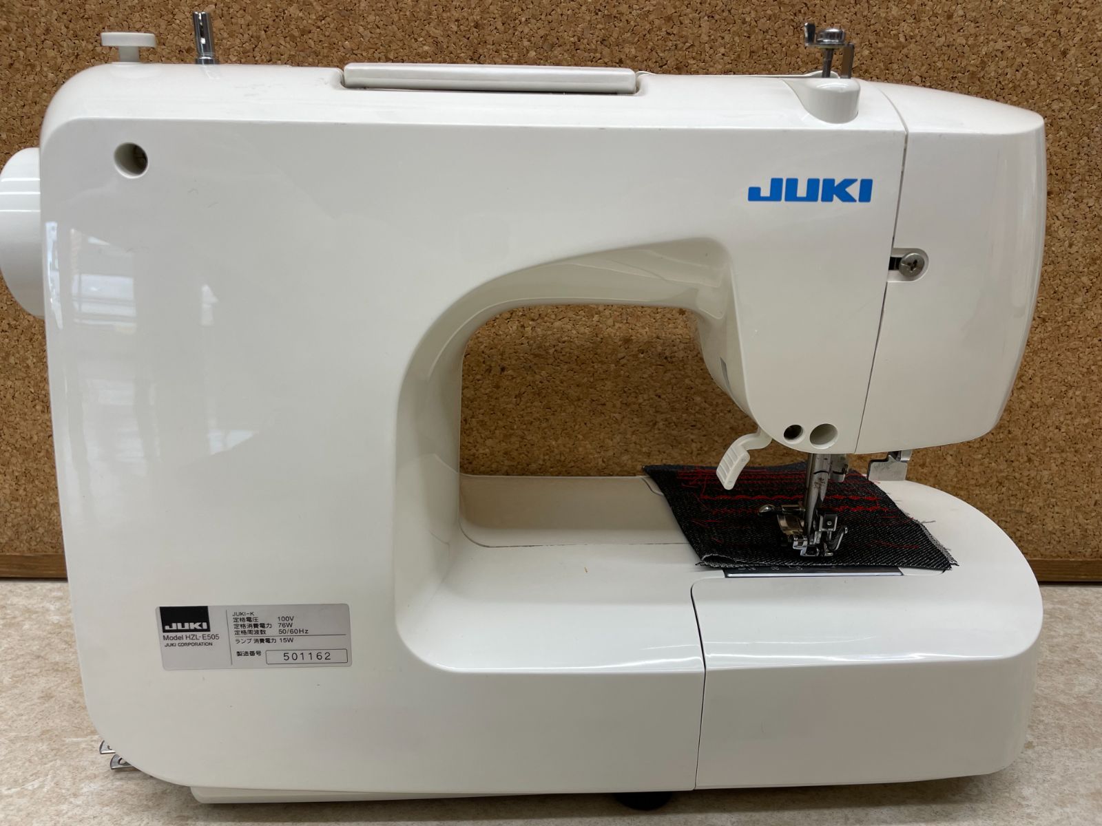 JUKI ミシン HZL-E505 自動糸調子・自動糸通し・自動返し縫い - メルカリ