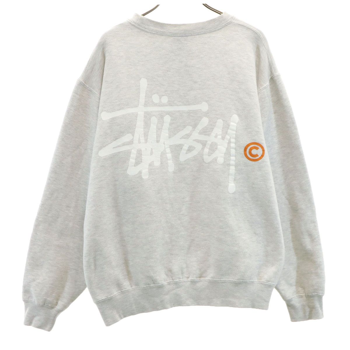 Stussy グレー トレーナー 長袖M STUSSY ステューシー バックロゴ 長袖 スウェット トレーナー M