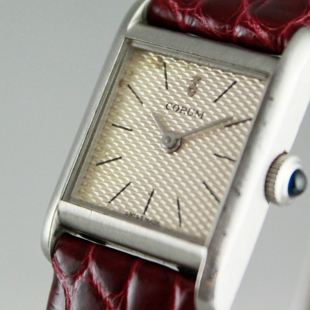 希少 美品 CORUM コルム スクエア ビンテージ レディース 手巻 腕時計 ☆CORUM☆コルム レディース 手巻き腕時計 アンティーク