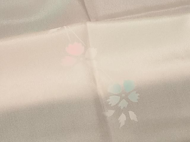 平和屋着物□長襦袢 無双仕立て 舞花文 暈し染め 正絹 逸品 未