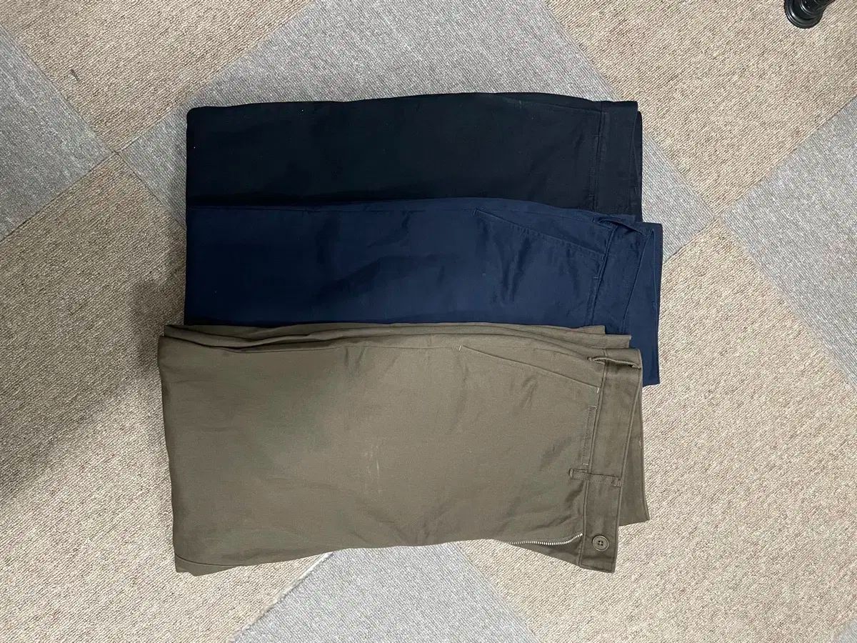 ステディエブリウェア コットン チノ ブラック ネイビー ブラウン