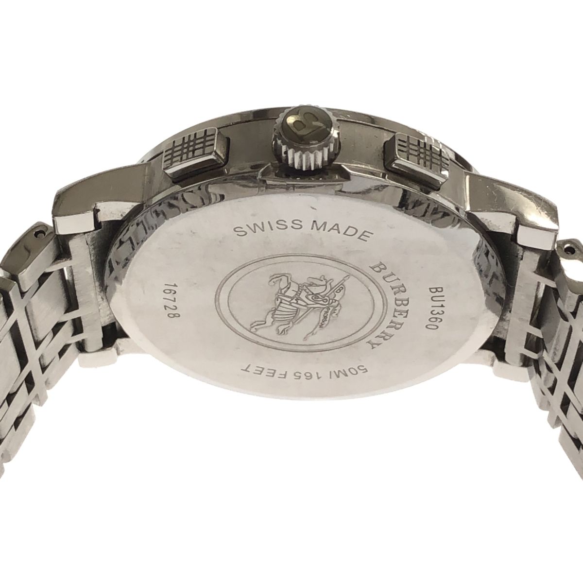 バーバリー BURBERRY BU1360 メンズ 腕時計 電池新品 s1730 中古 
