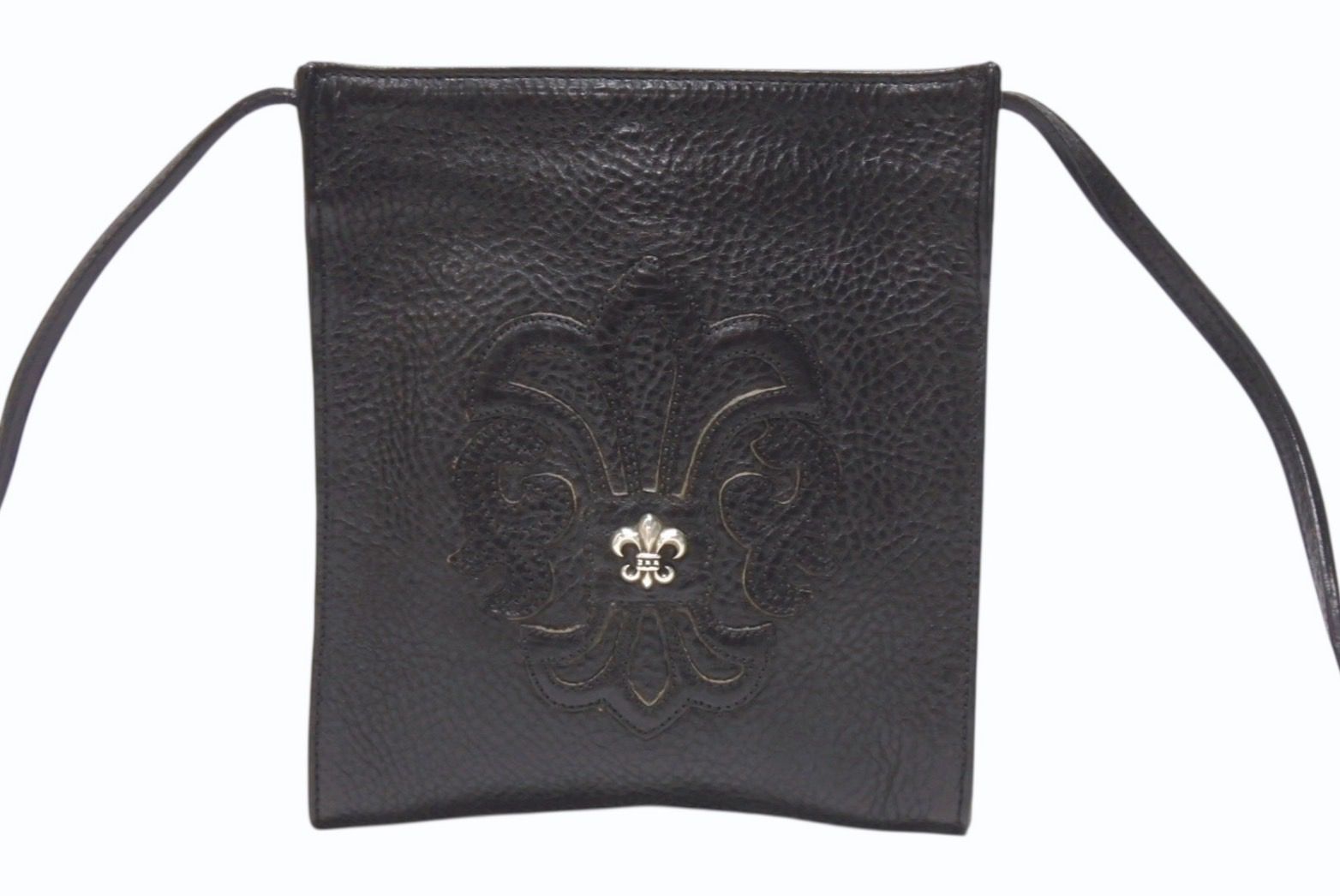 クロムハーツ TOTE W SNP スナップトートバッグレザーシルバー