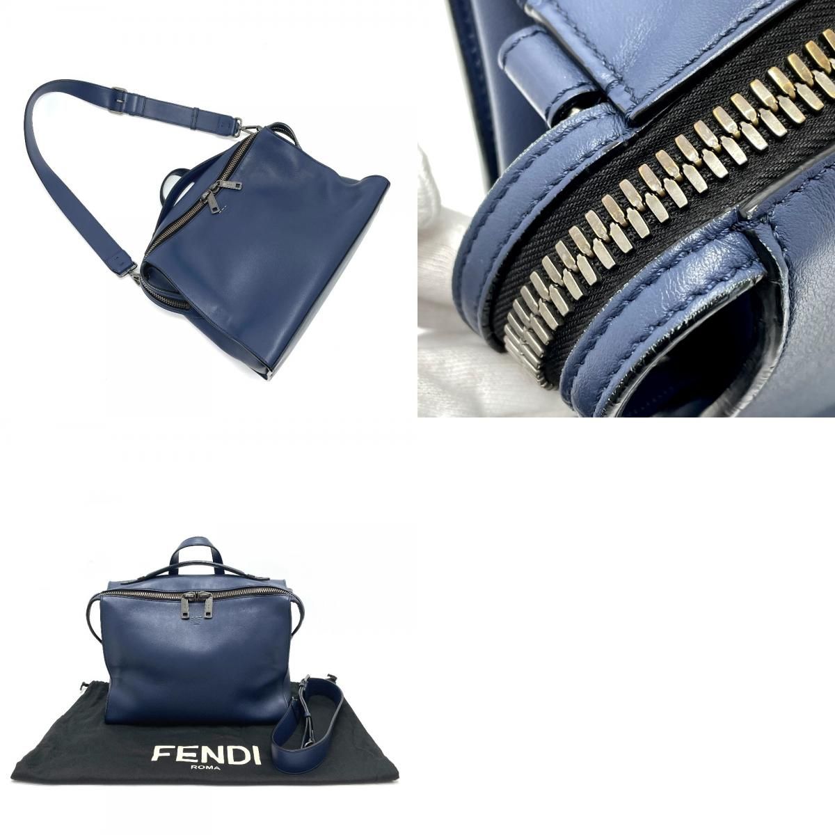 フェンディ 7VA400 ブリーフケース 2WAY ショルダー ビジネスバッグ