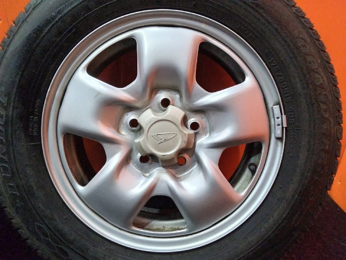 走行短め【DUNLOP GRANDTREK PT3 175/80R15】夏タイヤ【ダイハツ 走行短め【DUNLOP GRANDTREK PT3 175/80R15】夏タイヤ【ダイハツ