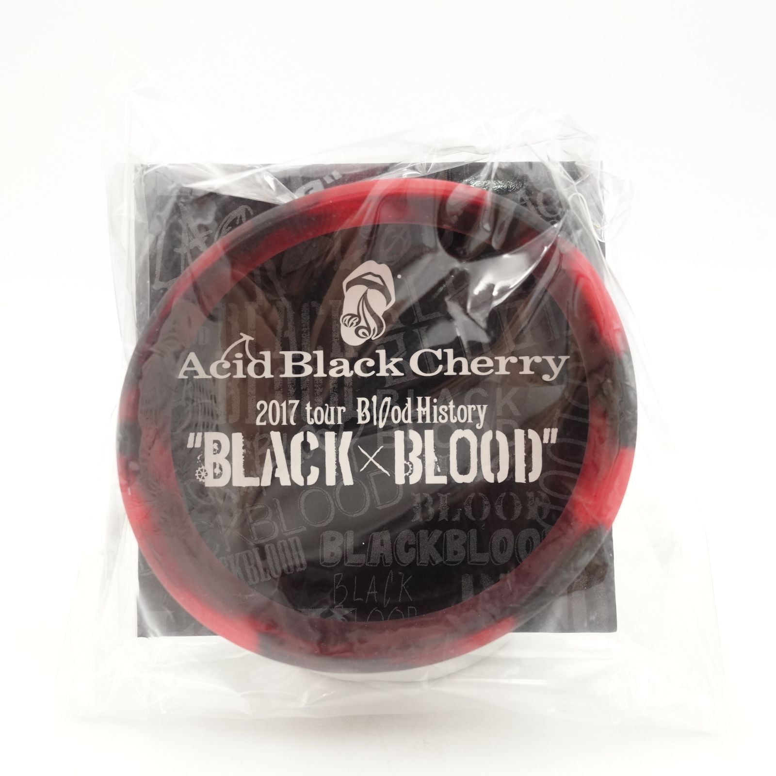 レア　acid black cherry シリコン　ラバー　バンド Acid Black Cherry シリコンバンド 2種 ステッカー付 セット