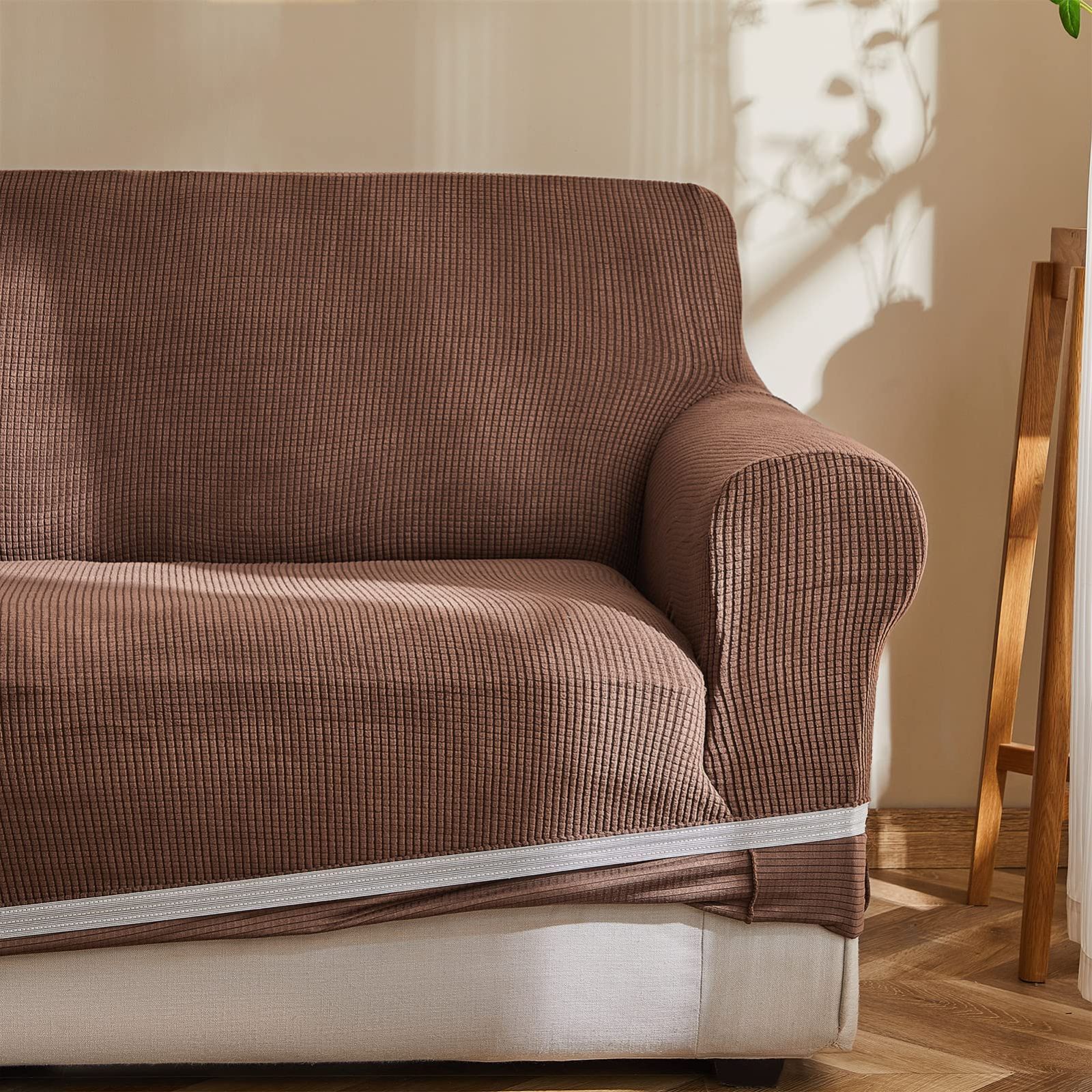 メルカリ最安値☆ ストレッチ ソファ カバー ソファーカバー 2人掛け 肘付き フィットタイプ 簡単装着 - メルカリ