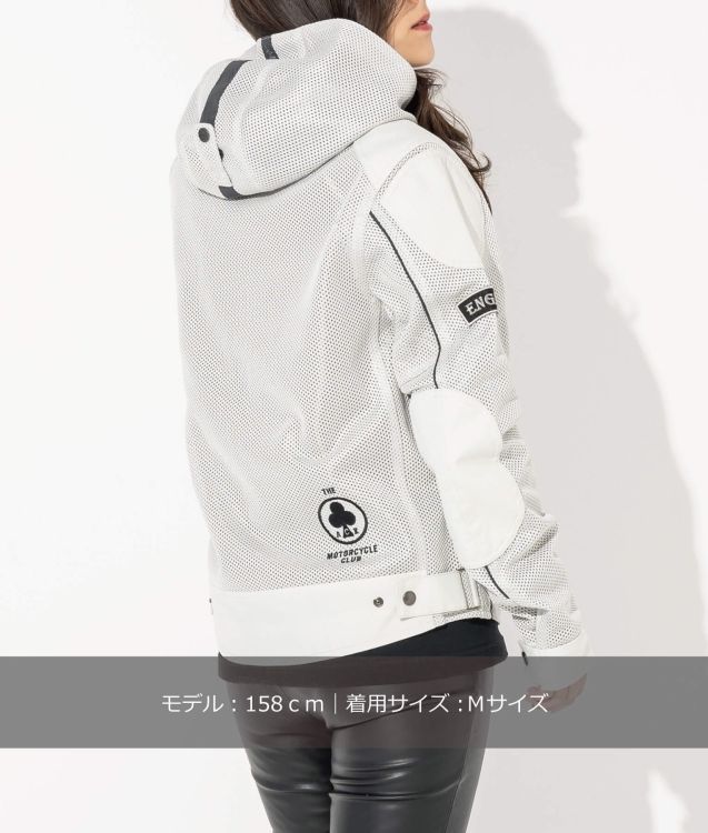 フーデッド ライドメッシュジャケット