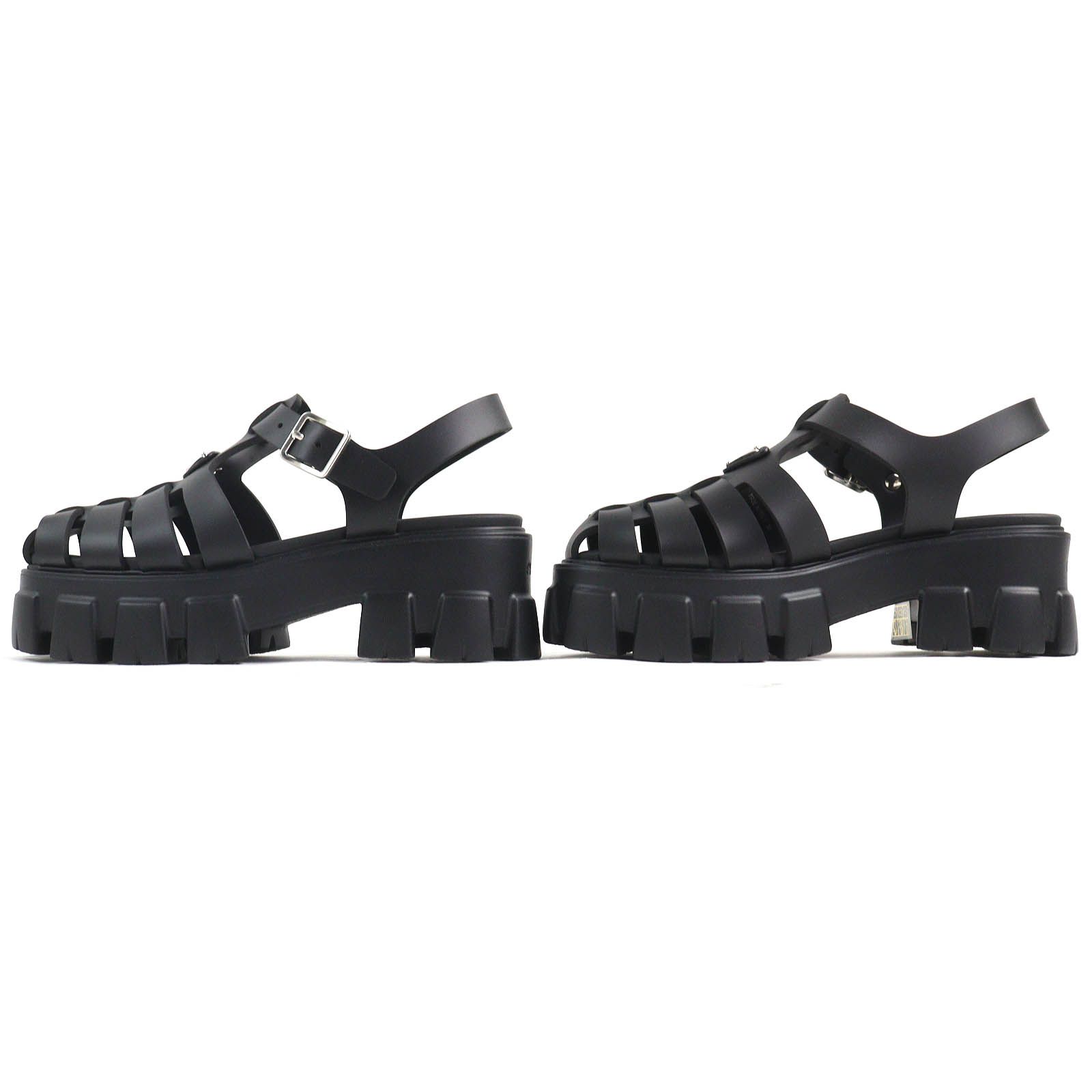 未使用品△PRADA プラダ 1X853M モノリス トライアングルロゴ