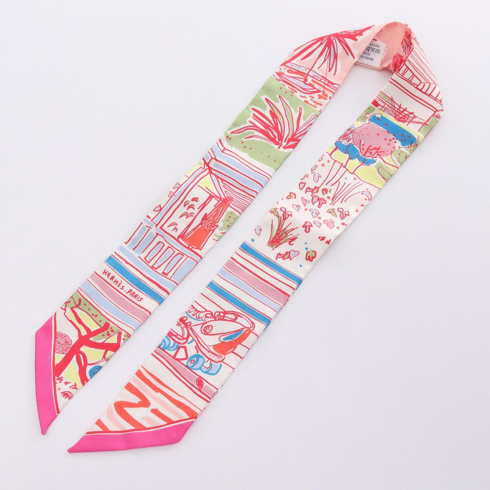 エルメス ツイリー RAYURES D'ETE リボン スカーフ - メルカリ