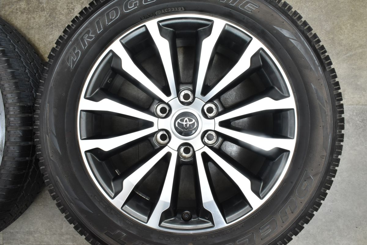 キレイ品 良好 トヨタ純正 150 プラド TZ-G バリ溝 265/55R19 バリ溝】トヨタ 150 ランドクルーザープラド 後期 TZ-G 純正 19in 7.5J