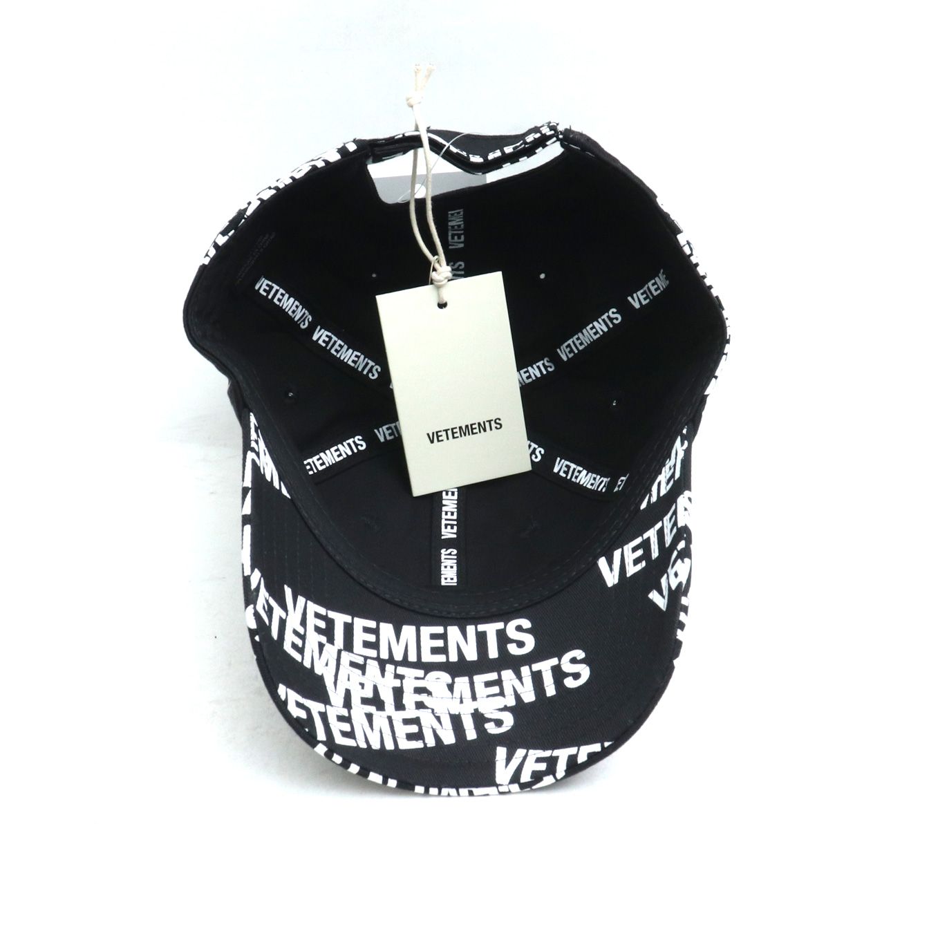 VETEMENTS 22SS STAMPED LOGO Cap ブラック UE52CA400B - メルカリ