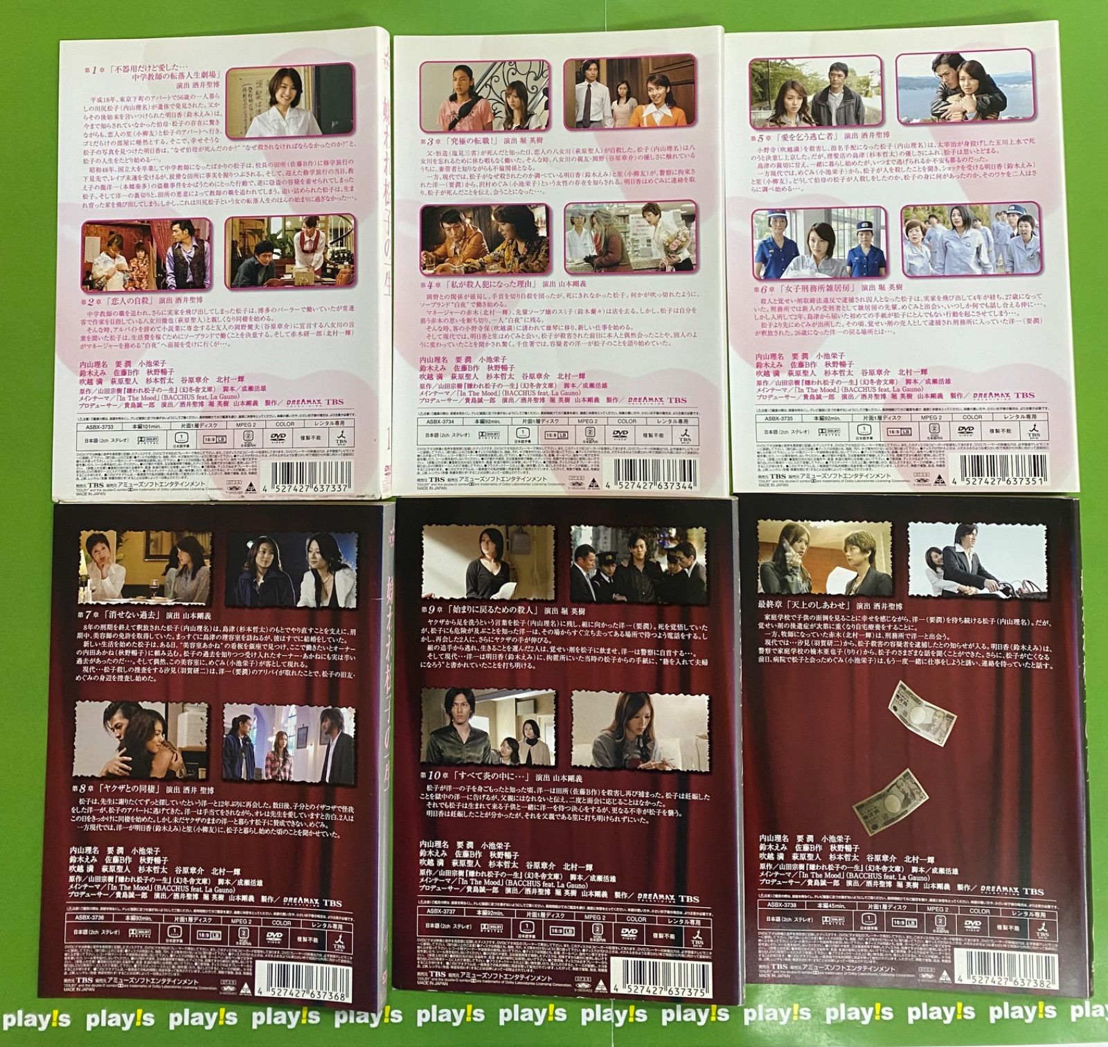 「嫌われ松子の一生 DVD-BOX〈6枚組〉」 Amazon.com: 嫌われ松子の一生 通常版 [DVD] : Movies & TV