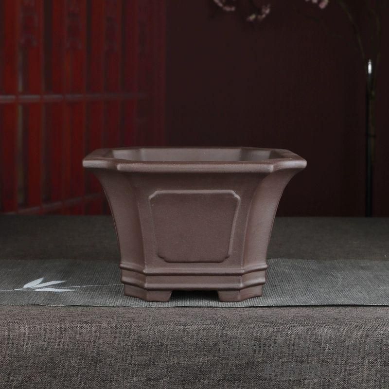 宜興紫砂鉢 四方盆 盆栽鉢 植木鉢 小品盆栽鉢 大品盆栽鉢 新品未使用】宜興紫砂四方鉢 紫砂盆鉢 盆栽鉢 植木鉢 小品盆栽鉢