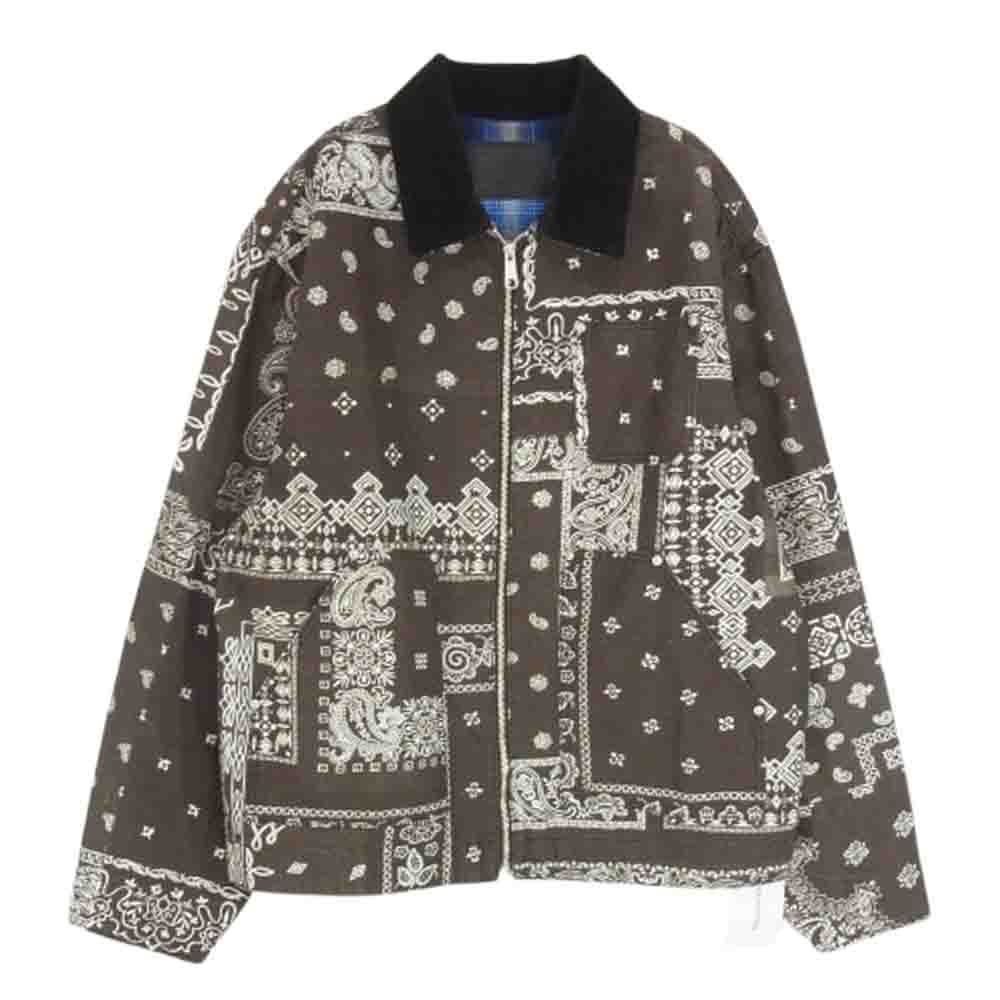 ミヤギヒデタカ MIYAGIHIDETAKA MYG011 Bandana Jacket バンダナ ジャケット ブラック系 XL