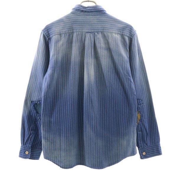 新品 備中倉敷工房 倉 クラッシュ リメイク加工 長袖シャツ L Kula BY