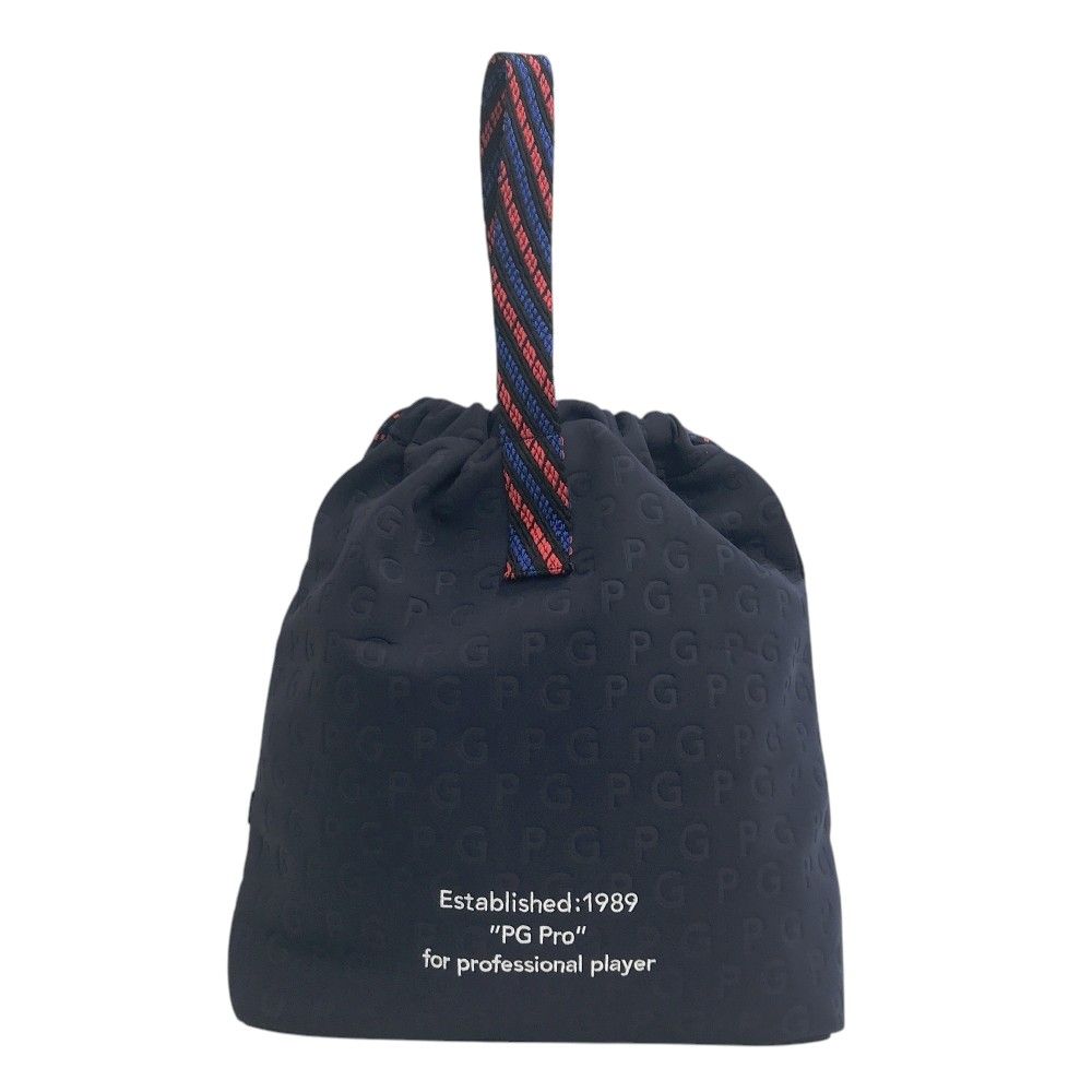 PEARLY GATES パーリーゲイツ 2025年モデル 巾着 シューズケース ネイビー系 240101540653 ゴルフウェア ストスト