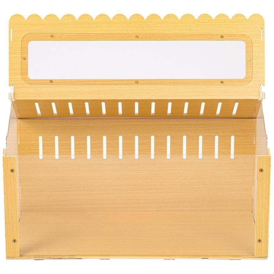 新品未使用ハムスター ケージ 木製 大型 透明 小動物 ケージ