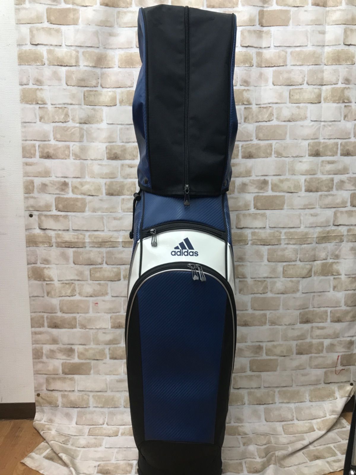 美品！アディダス adidas AWR91 キャディバッグ 9.5型47インチ可 美品！アディダス adidas AWR91 キャディバッグ 9.5型47インチ可