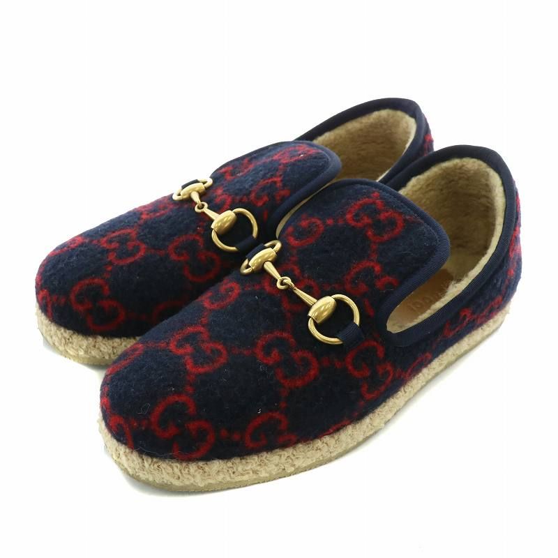 【GUCCI】スリッポン GUCCI グッチ エスパドリーユ ブラック 466902 KQWM0 1948